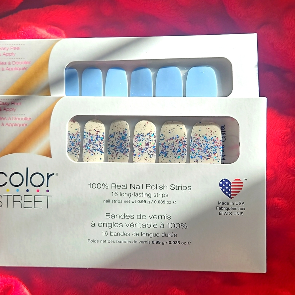 2 set Bundle Color Street Less Bitter More Glitter and Aspen Sky